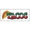 Signmission Tacos Banner Heavy Duty 13 Oz Vinyl with Grommets Single Sided B-120 Tacos - alternate 1